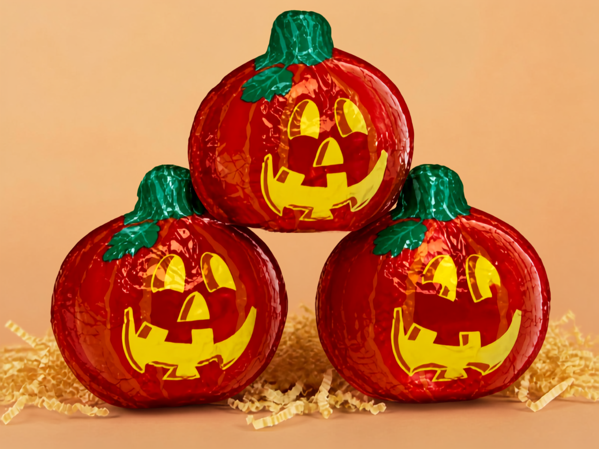 Foiled Chocolate Pumpkin (2 oz)