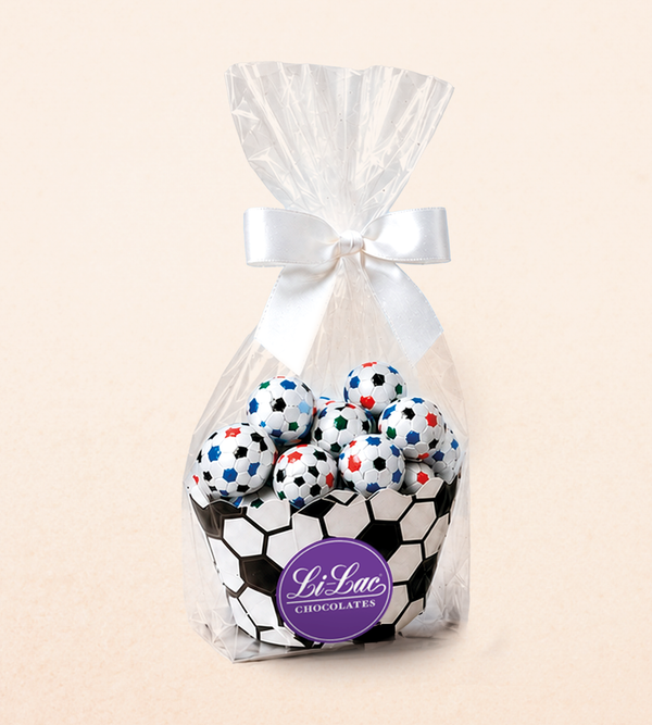 Foiled Mini Soccer Basket (6 oz.)