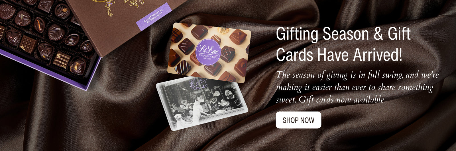 Chocolate Gift Card Certificate