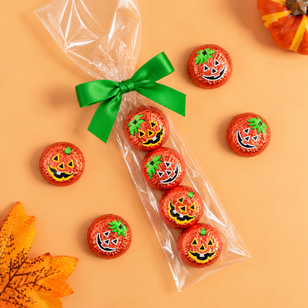 Chocolate Pumpkin Wafers (Pack of 4)