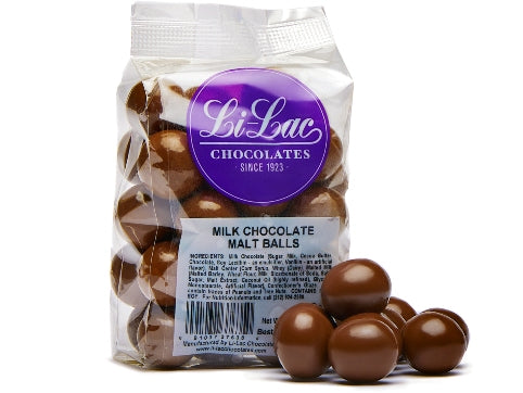 A cellophane bag of Milk Chocolate Malt Balls.